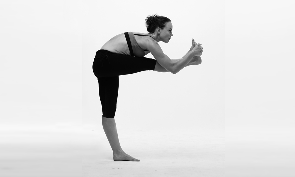 Bikram Hot Yoga 17 Standing head to knee